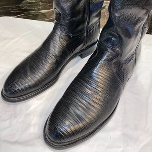 Justin Roper Lizard  men’s size 9.5 D Beautiful